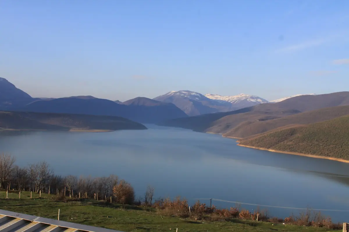 The Black Drin flowing into Lake Fierza
