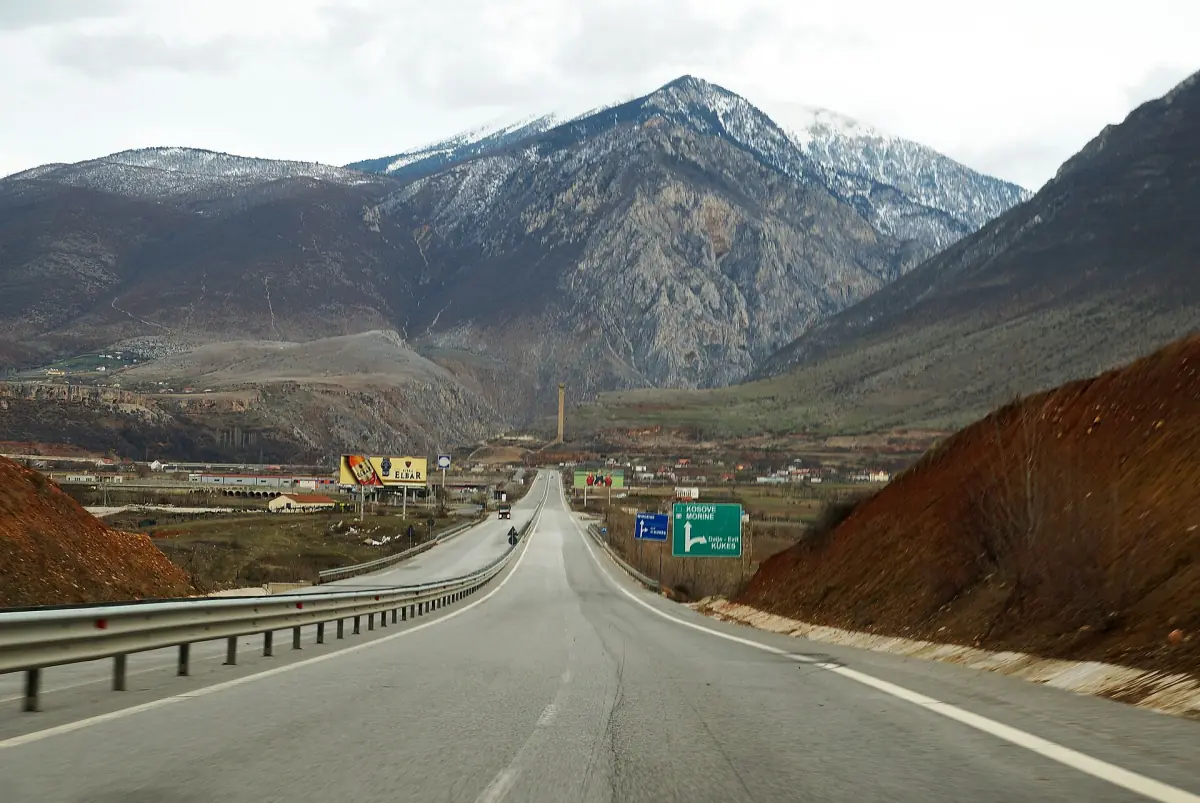 The road into Kukës